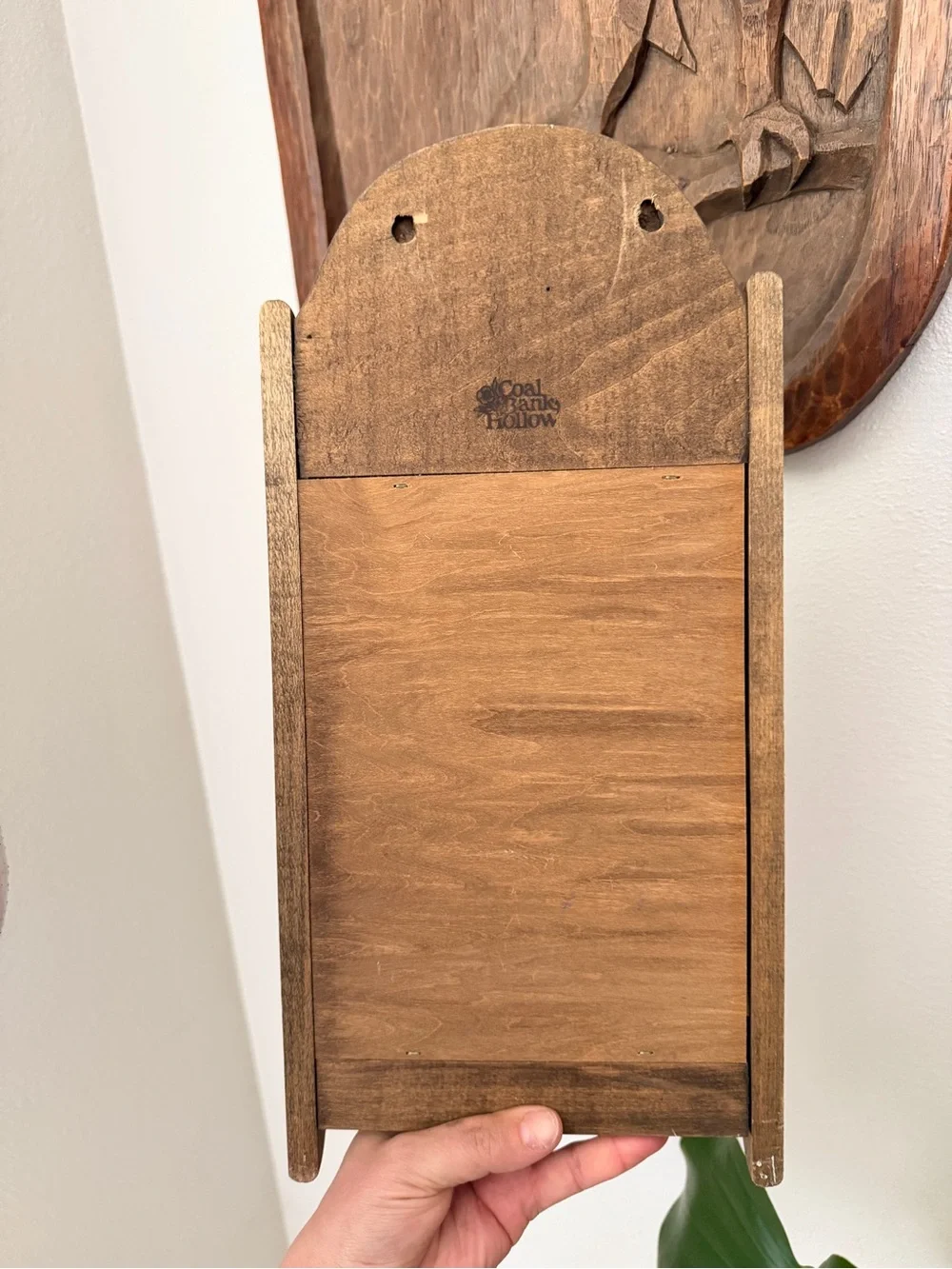 Coal Banks Hollow Wooden Wall Mail Key Organizer